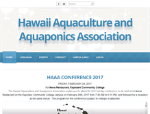 Tablet Screenshot of hawaiiaquacultureassociation.org